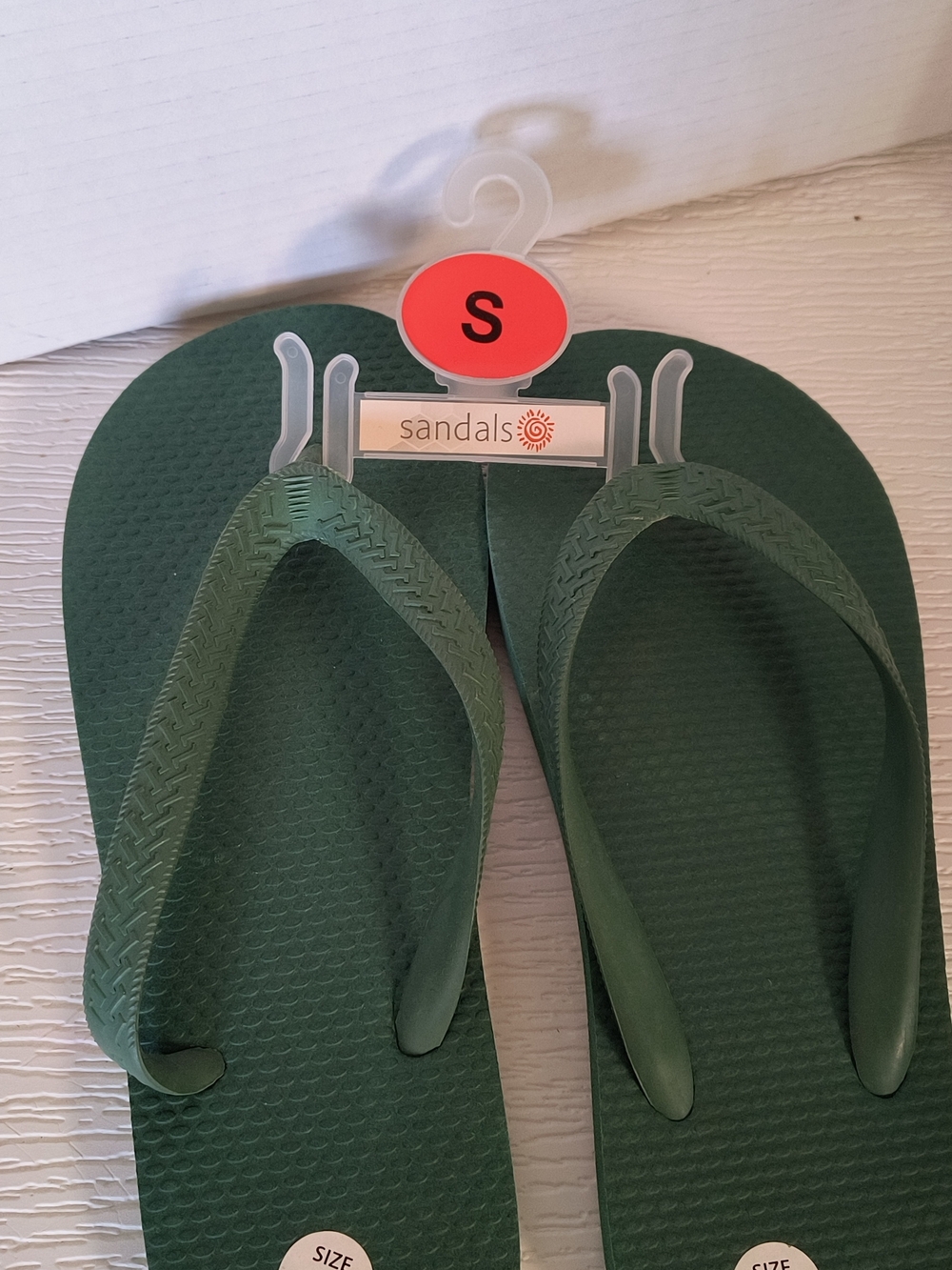 Rainbow Dark Green Flip Flops Sandals